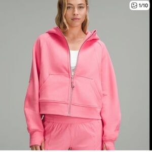 680. 🍋Lululemon Scuba Oversized Half-Zip Hoodie Sakura pink M/L nwt💖🌸